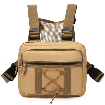Sustainable tactical chest pouch – waterproof multi-pocket outdoor gear