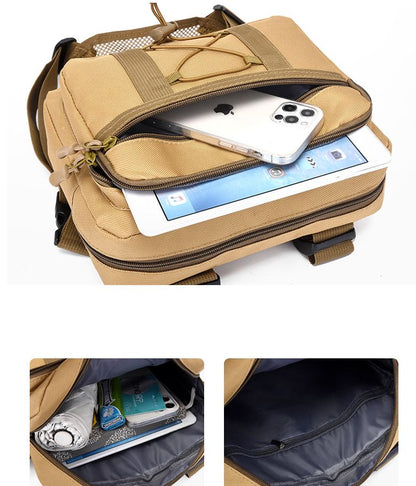 Sustainable tactical chest pouch – waterproof multi-pocket outdoor gear