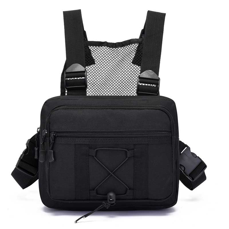 Sustainable tactical chest pouch – waterproof multi-pocket outdoor gear