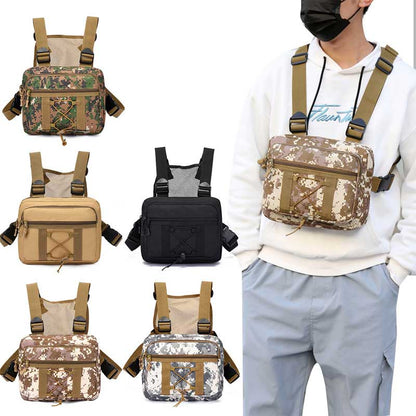 Sustainable tactical chest pouch – waterproof multi-pocket outdoor gear