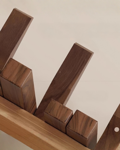 Wooden Wall Coat Rack with Foldable Magnetic Hooks – Beech, 3-10 Hooks 6
