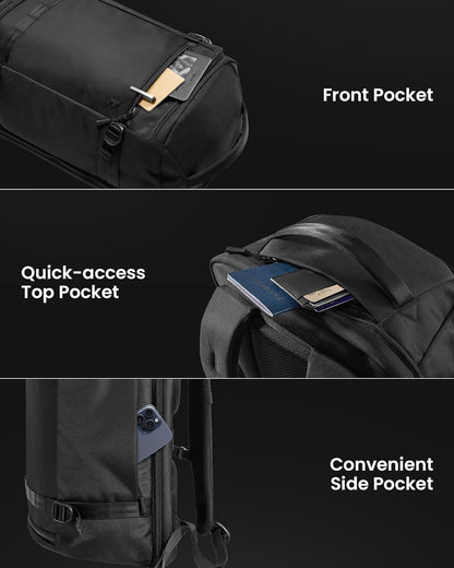 38L TSA-friendly hand-luggage travel backpack with laptop compartment