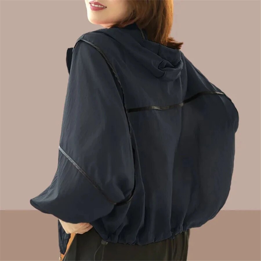 Autumn women's hoodie jacket with an oversized fit – Zoë