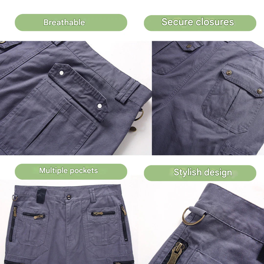 Quick-drying outdoor cargo shorts for men – TrailFlex