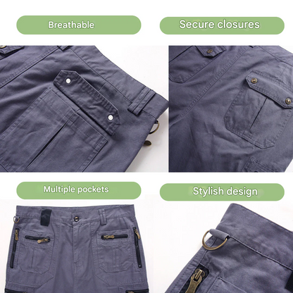 Quick-drying outdoor cargo shorts for men – TrailFlex