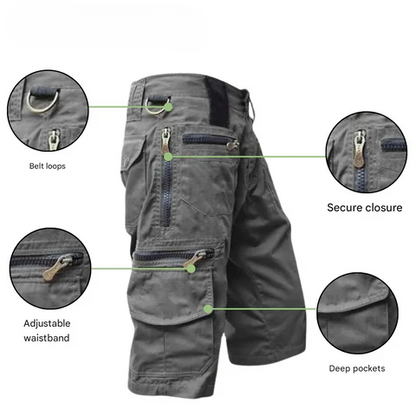 Quick-drying outdoor cargo shorts for men – TrailFlex