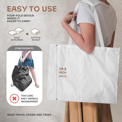 Heavy-duty travel garment bag with clear viewing window & accessory pockets – 2 for the price of 1