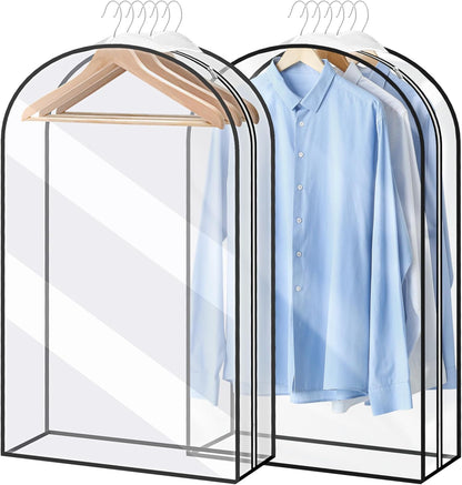 Heavy-duty travel garment bag with clear viewing window & accessory pockets – 2 for the price of 1