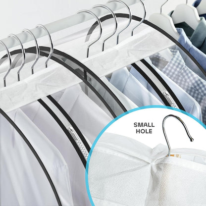 Heavy-duty travel garment bag with clear viewing window & accessory pockets – 2 for the price of 1