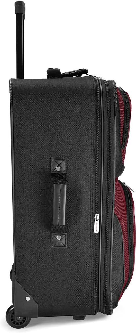 8-piece soft-shell luggage set with packing cubes and TSA lock – TravelMax