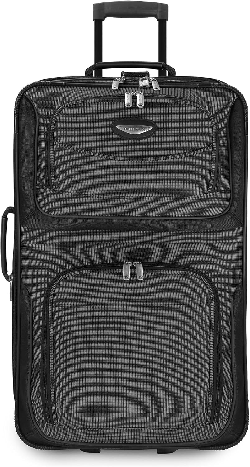 8-piece soft-shell luggage set with packing cubes and TSA lock – TravelMax