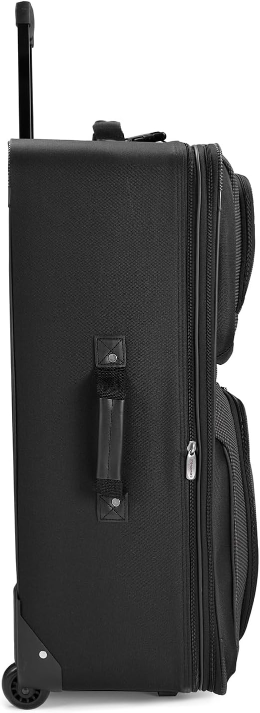 8-piece soft-shell luggage set with packing cubes and TSA lock – TravelMax