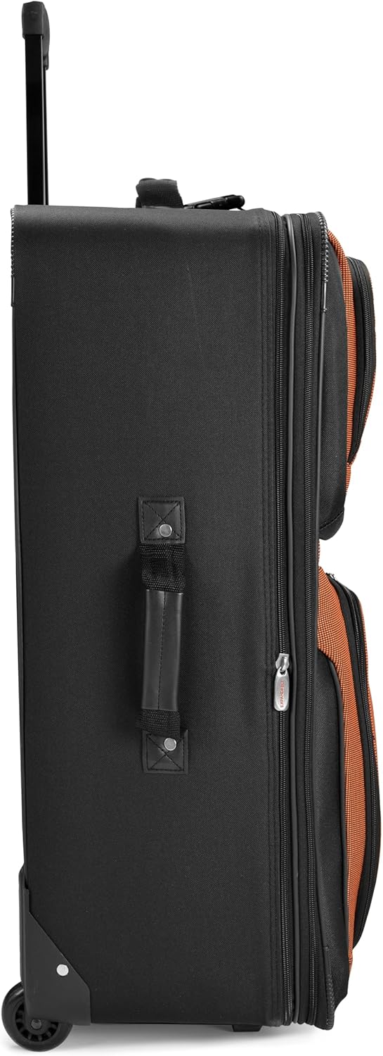 8-piece soft-shell luggage set with packing cubes and TSA lock – TravelMax
