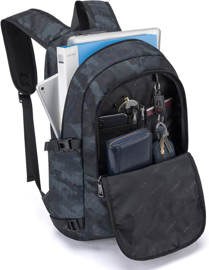 Extra-large anti-theft laptop and travel backpack with USB port – 30–50 L