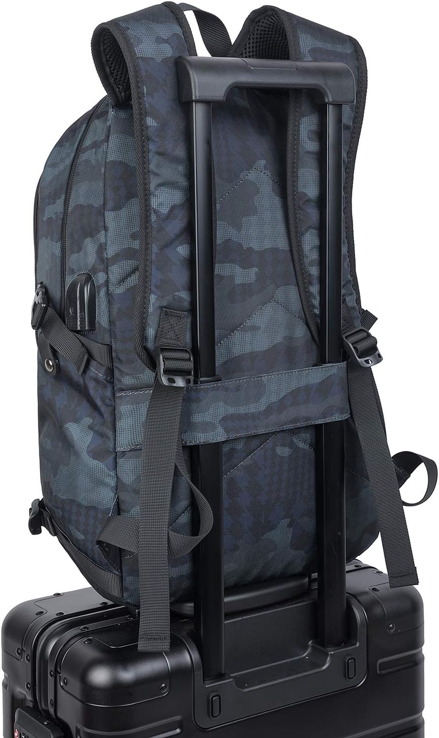 Extra-large anti-theft laptop and travel backpack with USB port – 30–50 L