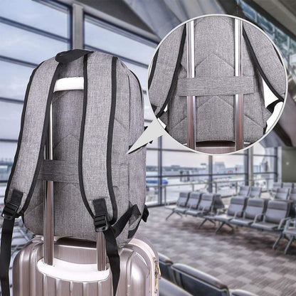 Extra-large anti-theft laptop and travel backpack with USB port – 30–50 L