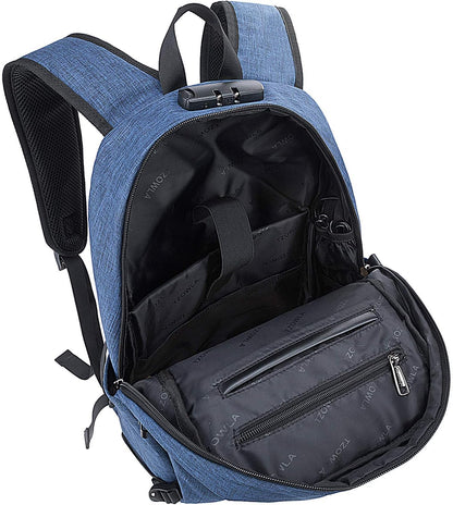 Extra-large anti-theft laptop and travel backpack with USB port – 30–50 L