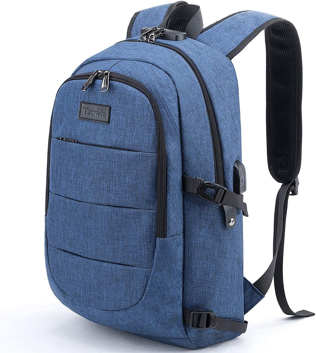 Extra-large anti-theft laptop and travel backpack with USB port – 30–50 L