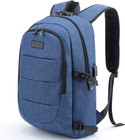 Extra-large anti-theft laptop and travel backpack with USB port – 30–50 L