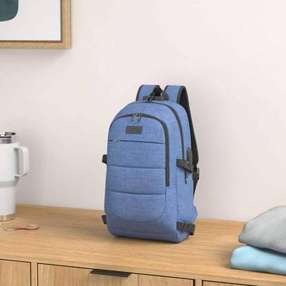 Extra-large anti-theft laptop and travel backpack with USB port – 30–50 L