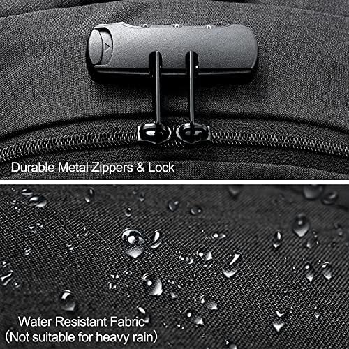 Extra-large anti-theft laptop and travel backpack with USB port – 30–50 L