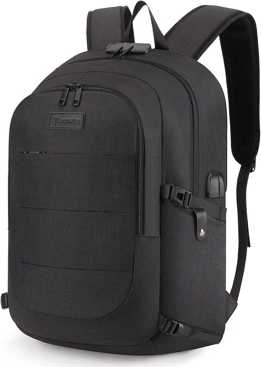 Extra-large anti-theft laptop and travel backpack with USB port – 30–50 L