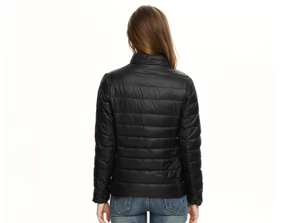 Feather-light women's down jacket - Alina Autumn Magic