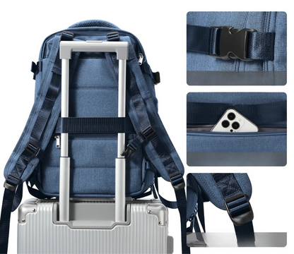 Compact unisex travel rucksack