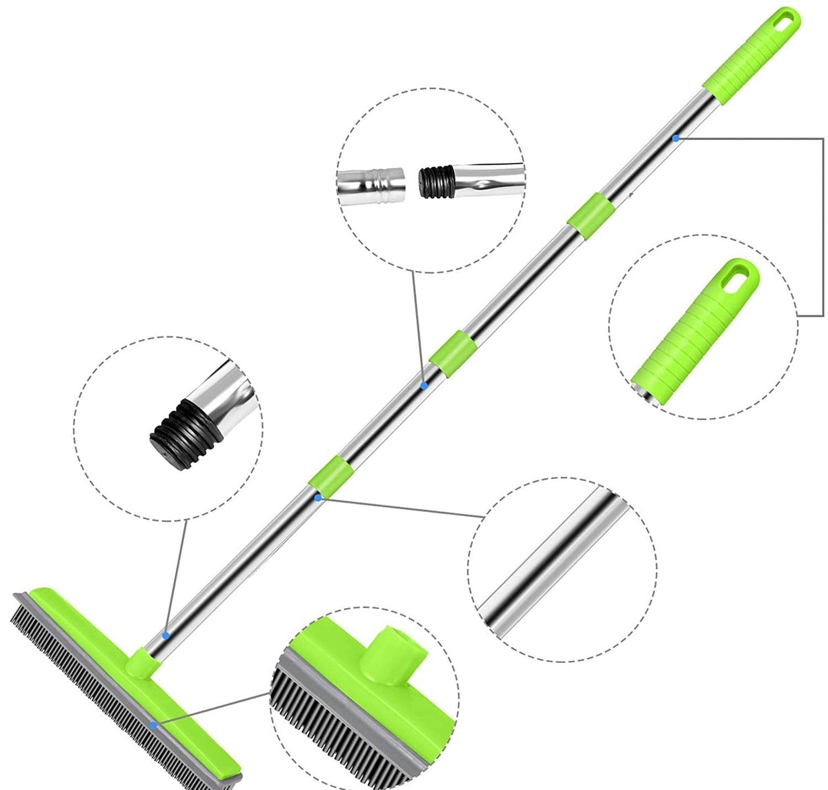 Universal Rubber Broom for Effective Pet Hair Removal 10