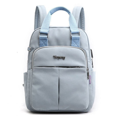 Water-resistant USB-rechargeable anti-theft backpack – multi-compartment design