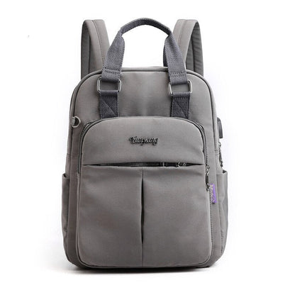 Water-resistant USB-rechargeable anti-theft backpack – multi-compartment design