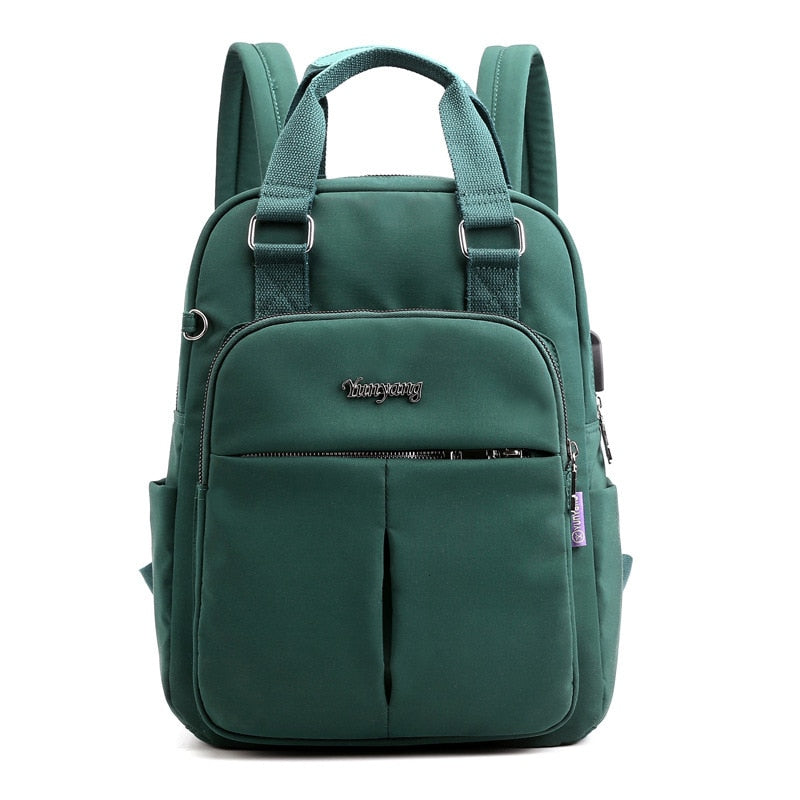 Water-resistant USB-rechargeable anti-theft backpack – multi-compartment design