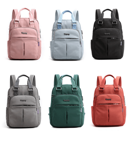 Water-resistant USB-rechargeable anti-theft backpack – multi-compartment design