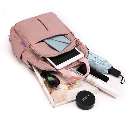 Water-resistant USB-rechargeable anti-theft backpack – multi-compartment design