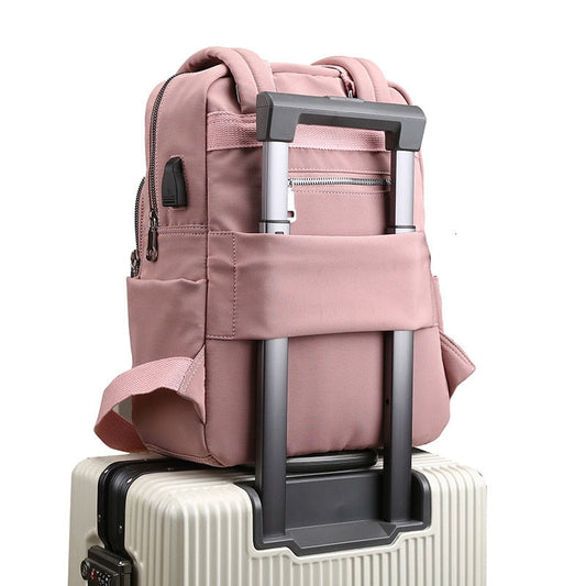 Water-resistant USB-rechargeable anti-theft backpack – multi-compartment design