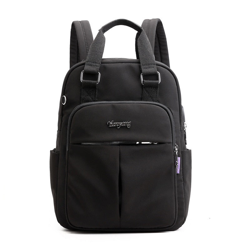 Water-resistant USB-rechargeable anti-theft backpack – multi-compartment design