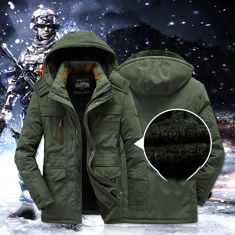 Men's parka with fleece lining – Leventis