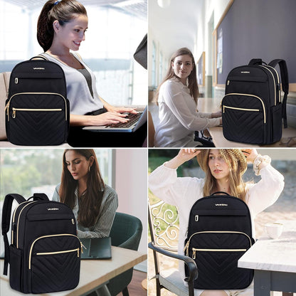 Lightweight waterproof laptop backpack with USB port – compatible with 15.6-inch laptops