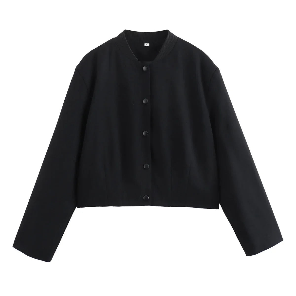 Lightweight women's bomber jacket for autumn – cosy chic with a stand-up collar
