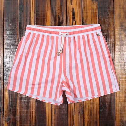 Striped men's shorts with elastic waistband – Matteo