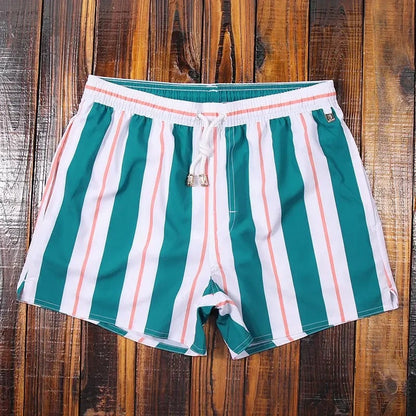 Striped men's shorts with elastic waistband – Matteo