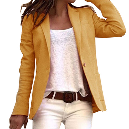 Light women's blazer with lapel collar – Autumn Wonder Maris