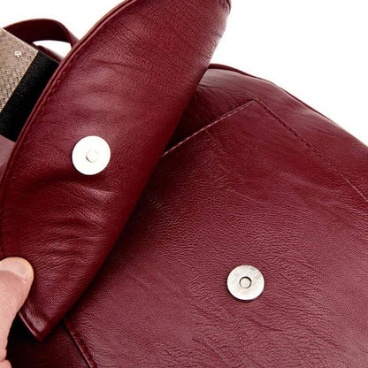 Premium waterproof leather rucksack for women