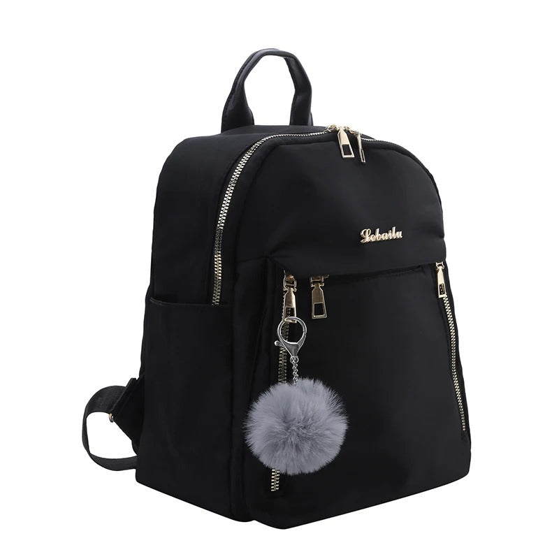 Women's PU leather travel rucksack