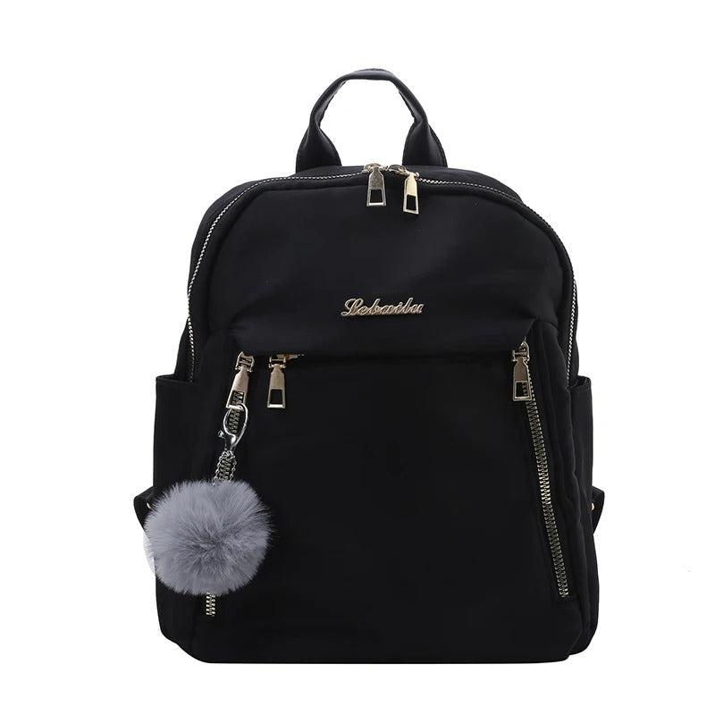 Women's PU leather travel rucksack