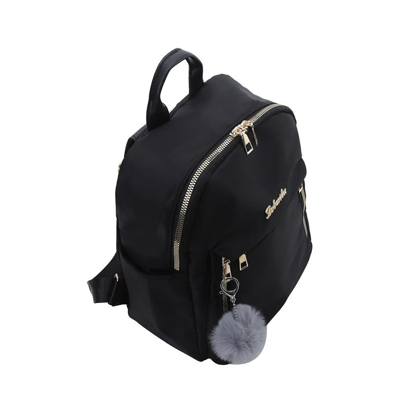 Women's PU leather travel rucksack