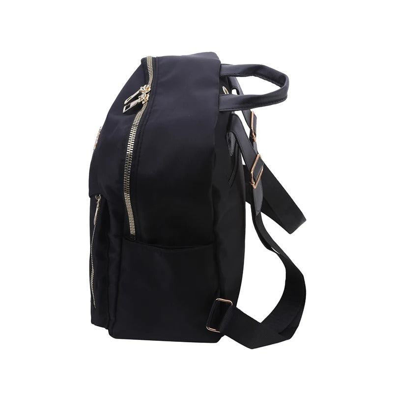 Women's PU leather travel rucksack