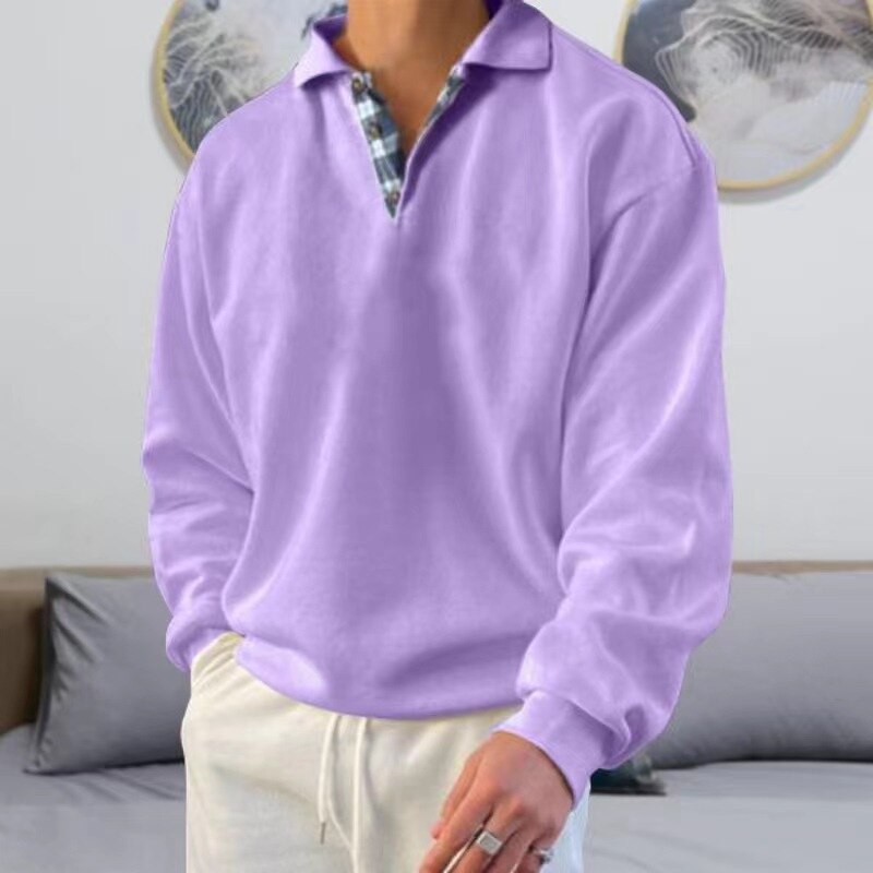 Lightweight men's autumn sweater with a loose fit – Benedikt