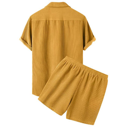 Two-Piece Men's Velvet Summer Set - Fabio