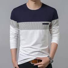 Men's knitted pullover with stripes and color block design – Matteo